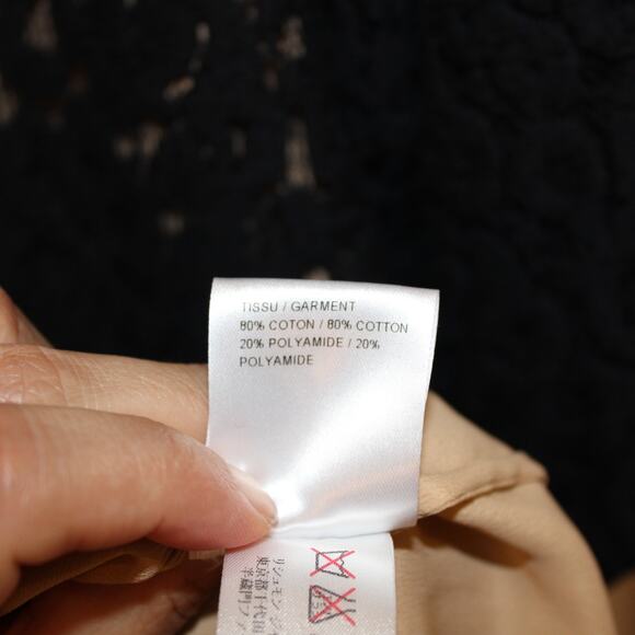 CHLOE Black Lace Flutter Sleeve Mini Shift Dress | EU 34 - US 2 - Picture 10 of 10